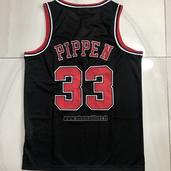 Maillot Chicago Bulls Scottie Pippen NO 33 Mitchell & Ness 1997-98 Noir